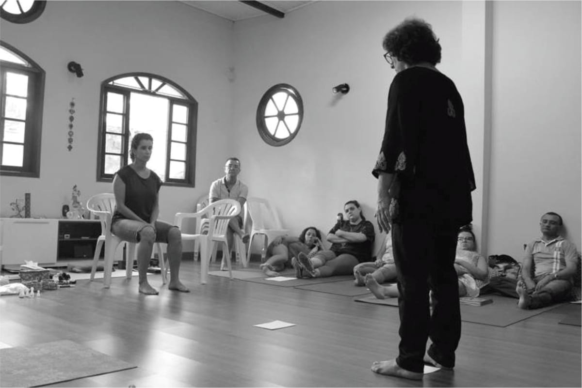 alunos treinando