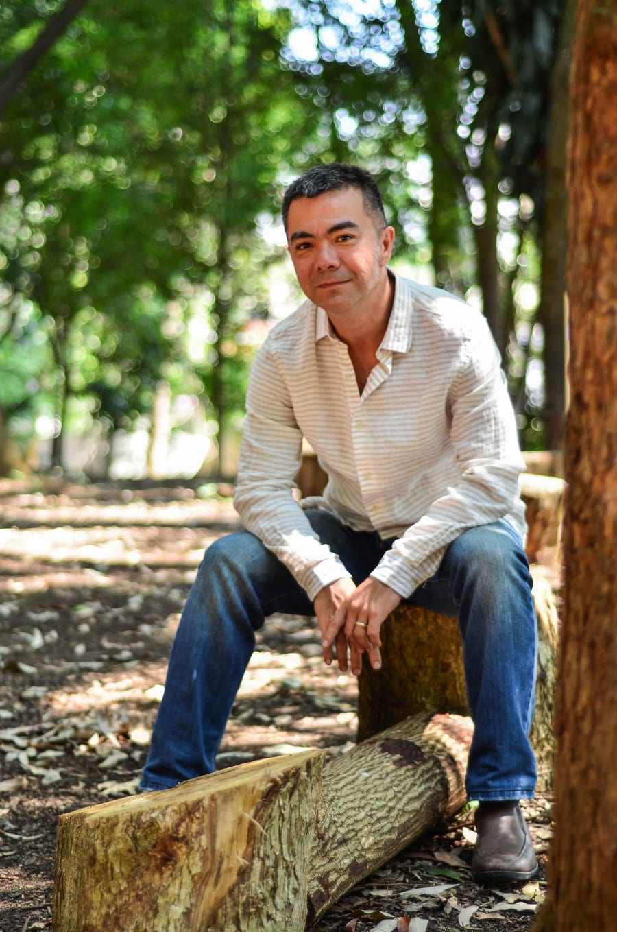 Retrato de Alex Possato, facilitador da formação