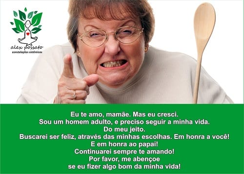 O homem sufocado pela mãe
