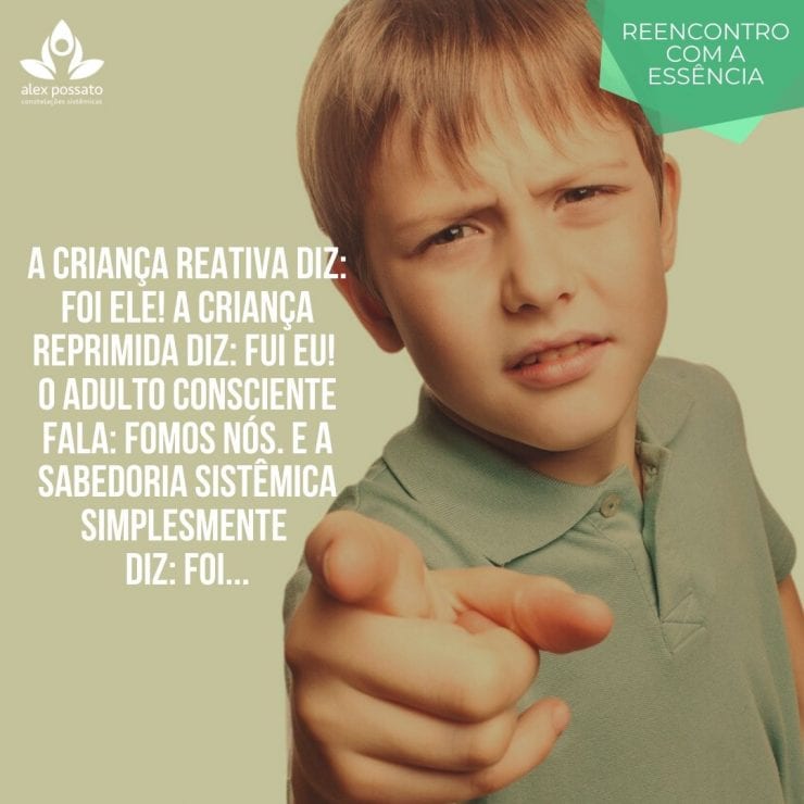 Observo o reativo e o reprimido...