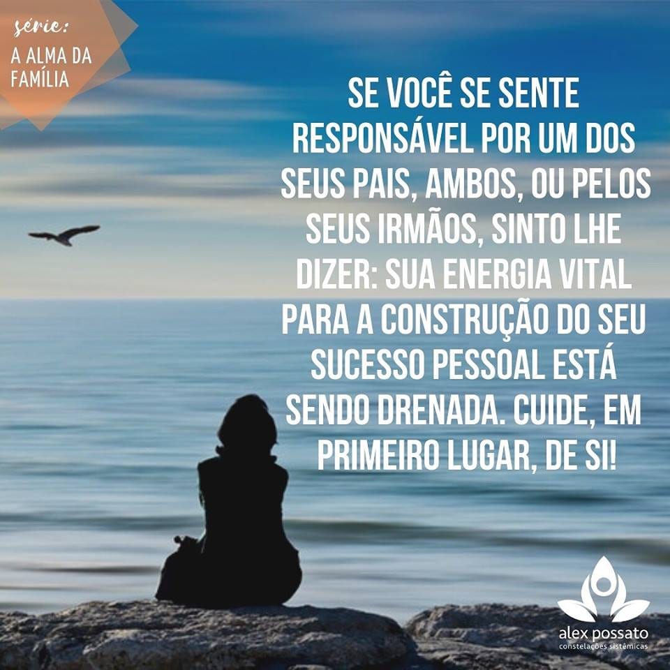 Você carrega o peso da família em si?