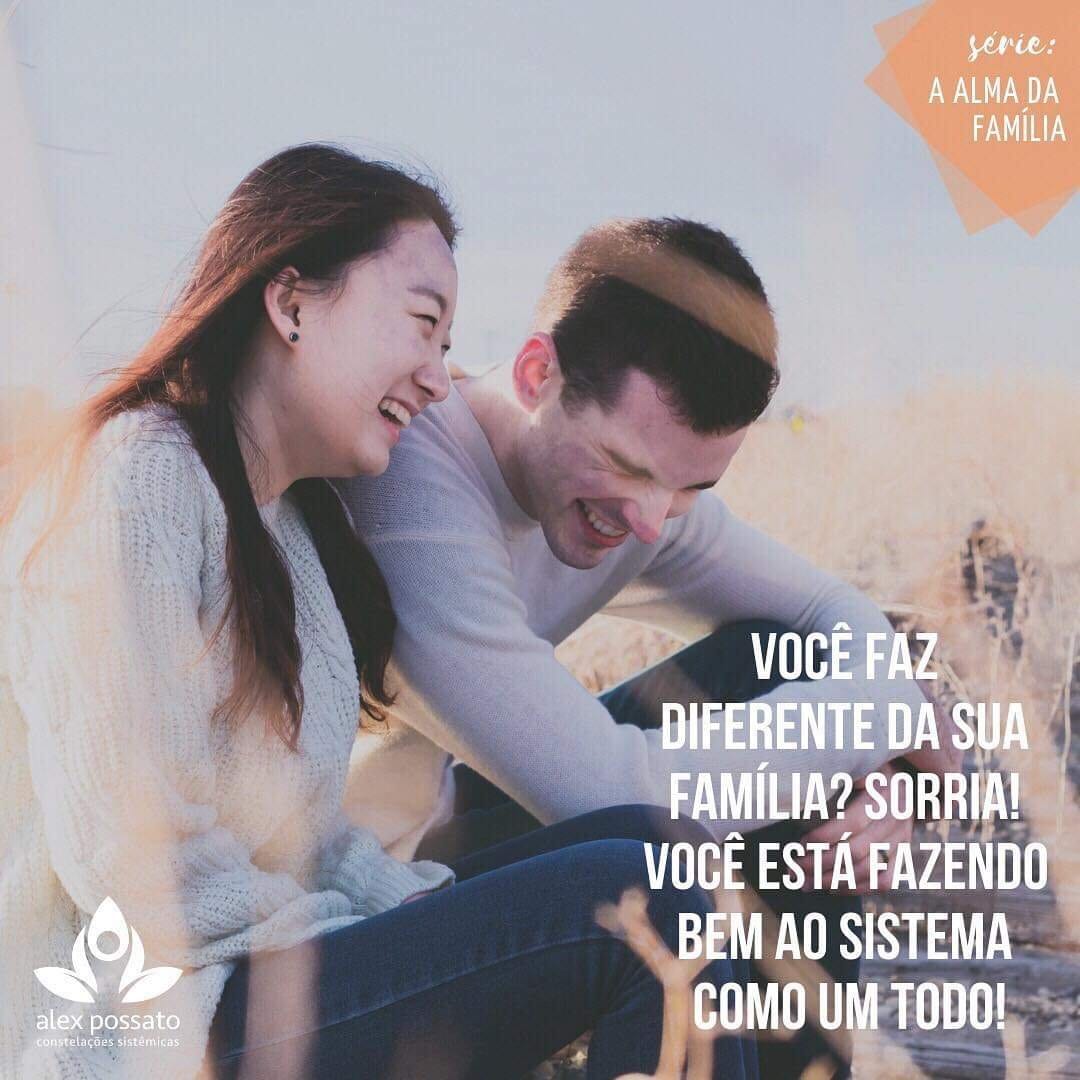 Você faz diferente da sua família? Sorria!